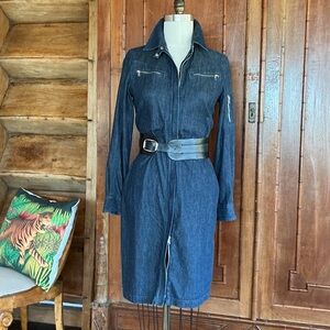 Ralph Lauren Classic Denim Full Zip-Up Dress